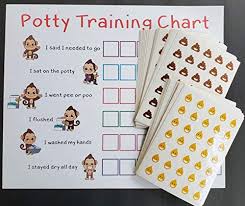 Potty Training Sticker Chart Reward Monkey Design For Toddler Girls And Boys Toilet Seat Motivational Weekly Progress Gift With 50 Poop Pee Sticker