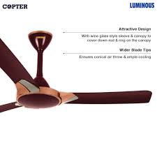 1200 mm luminous copter ceiling fan at