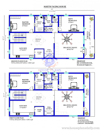 60x30 G 1 North Facing Twin House Plan