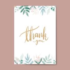 Multicolor Thank You Card Vector Free Download