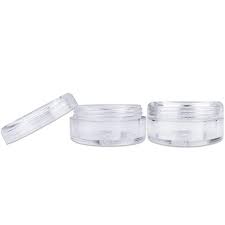 5 grams acrylic clear round jars bpa