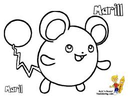 Visit our page for more coloring! Pokemon Marill Coloring Pages Shefalitayal