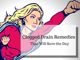 clogged drain home remes effective