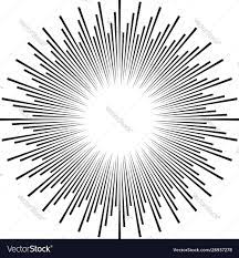 radial ray beam lines circular