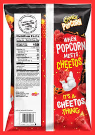 hot popcorn flavored snacks