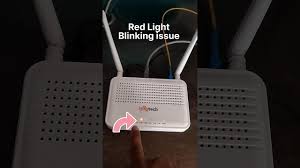 los red light blinking on router how
