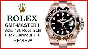 As the name suggests, this watch's main attraction is the added fourth hand on the dial which allows the watch to show an additional time zone on the dial, making the watch an ideal companion for the frequent traveler. Rolex Gmt Master Ii Rose Gold Brown Black Ceramic Rootbeer Review 126715chnr Youtube