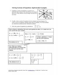 Solving Systems Of Equations