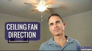 ceiling fan direction for summer