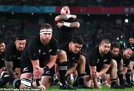 Haka as new zealand take on australia in the rugby world cup final 2015, twickenham stadium, london. Irish Fans Sing Through All Blacks Haka At Rugby World Cup In Japan Daily Mail Online