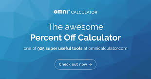 Percent Off Calculator Omni