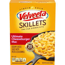 Add velveeta, ketchup, onion powder and mustard; Velveeta Skillets Ultimate Cheeseburger Mac Dinner Kit Hy Vee Aisles Online Grocery Shopping