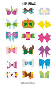 If you love diy then give it a try! Make Hair Bows With Your Cricut 18 Free Svg Templates Daydream Into Reality