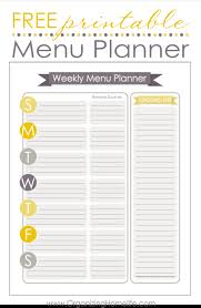 Free Printable Meal Planning Ideas Download Them Or Print