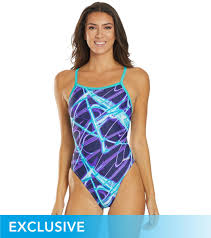 Swimoutlet Exclusive Waterpro Lightning Thin Strap One Piece Swimsuit