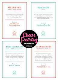 How To Host A Wine And Cheese Pairing Party Free Printable