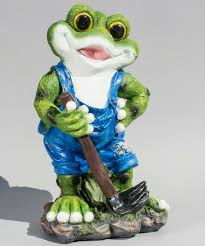 Garden Frog Statue Toad Outdoor