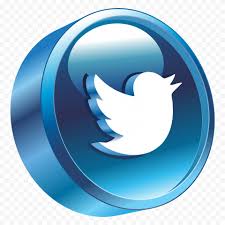HD 3D Twitter Round Logo Icon PNG | Citypng
