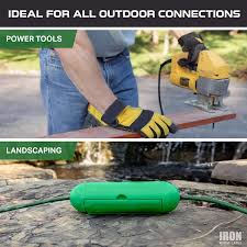 Protect outdoor electrical connections for holiday lights or power tools with a set of 2 extension cord safety seals. Outdoor Extension Cord Cover Waterproof Plug Connector Safety Covers Ebay