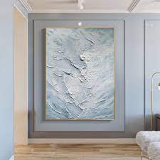 Large Blue Waves Abstract Painting Blue