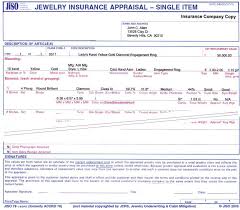 Jewelry Appraisal Template Magdalene Project Org