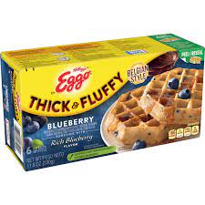 eggo thick fluffy blueberry waffles