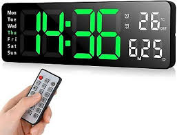 Large Digital Wall Clock Alarm Desk