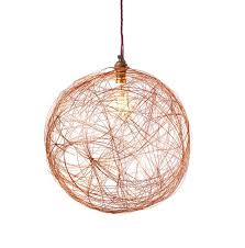 Copper Wire Ceiling Light Bespoke Light