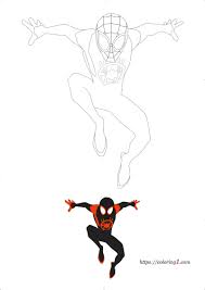 spider verse coloring pages