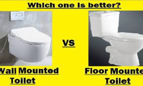 wall mounted vs floor mounted toilets
