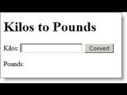 Kilos To Pounds Watch My Video Kilos To Pounds To Learn How