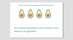What's an algorithm? Let these avocados explain
