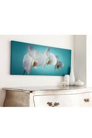 teal orchid wall art by art for the