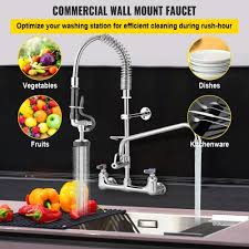 Vevor Commercial Pre Rinse Faucet Wall