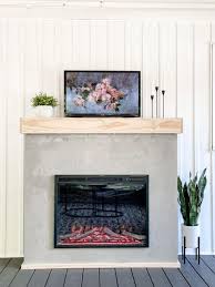 Diy Faux Concrete Fireplace How To