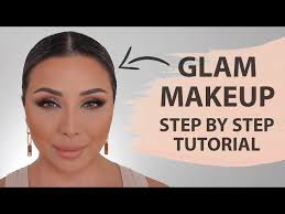 glam makeup tutorial in detail for