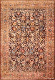 blue antique persian tabriz rug 49375