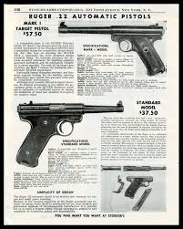 automatic pistol print ad