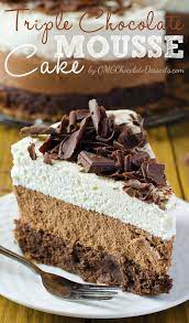 triple chocolate mousse cake the best
