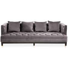 3 seater grey fabric sofa with wooden