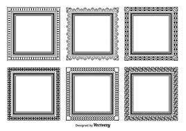 ornate frames vector art icons and