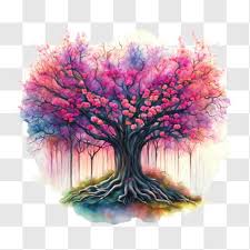 Colorful Tree For Meditation