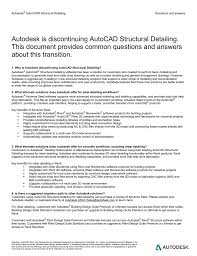 Autodesk Is Discontinuing Autocad Structural Detailing This