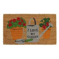 I Love My Garden Latex Coir Doormat