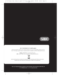 vax oasis v 130 instruction manual pdf