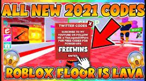 floor is lava codes 2021 roblox