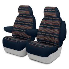 1st Row Dark Blue Custom Seat Covers