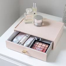 blush makeup organiser drawer stackers