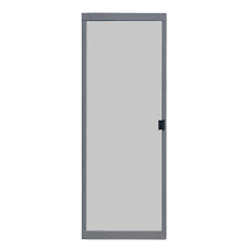 Gray Metal Sliding Patio Screen Door
