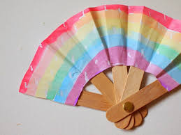 make a folding popsicle stick fan